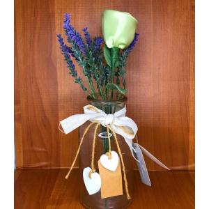 Bomboniere matrimonio Vaso con cuori di legno